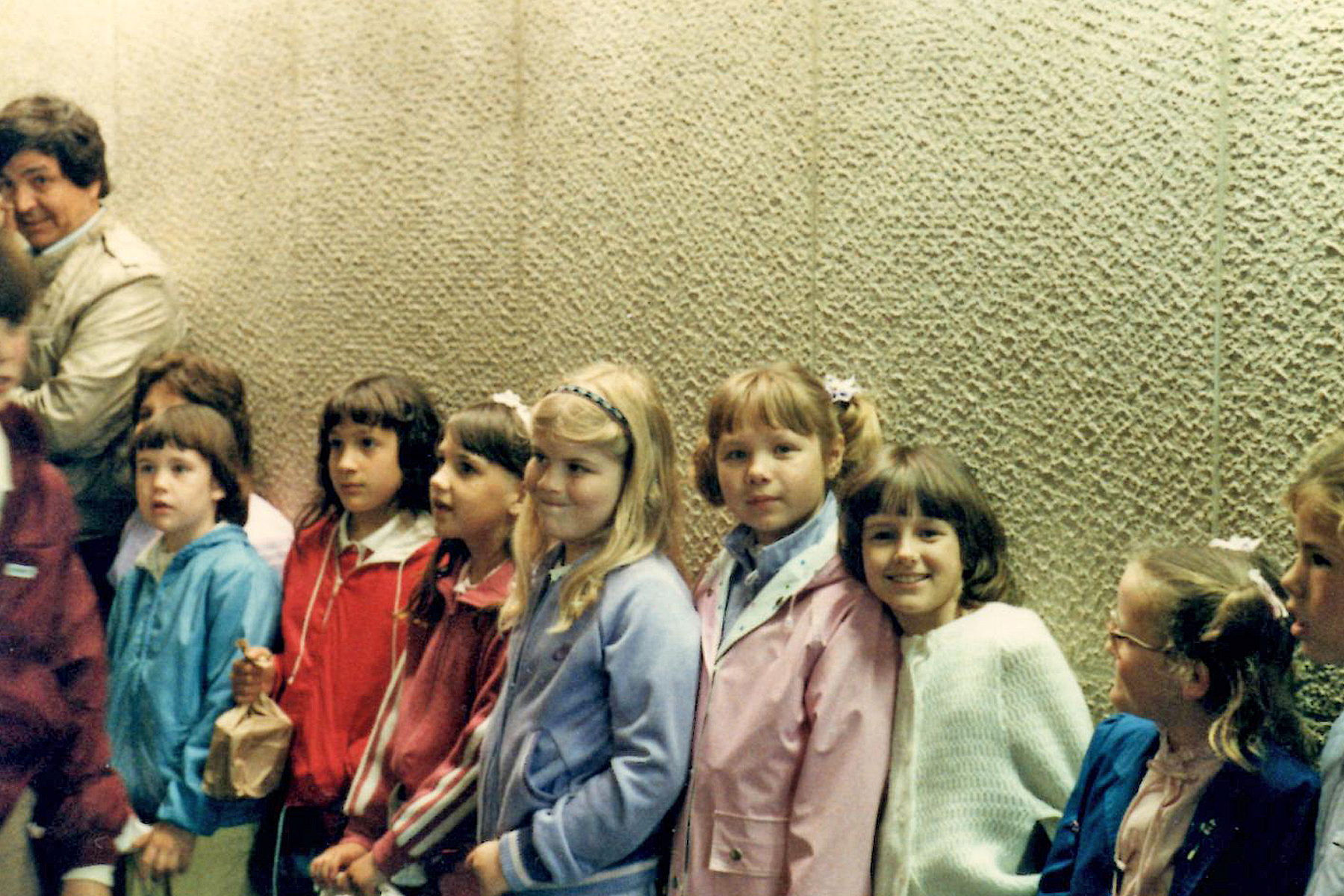 Ericas Girl Scout troop in 1984