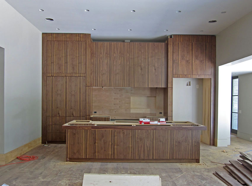 Day 246 - Kitchen Cabinets And Island Installed