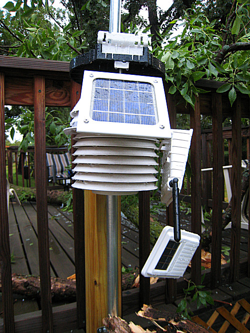 Weather station damage