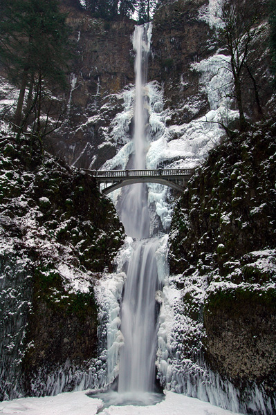 Multnomah Falls, Winter Study #1