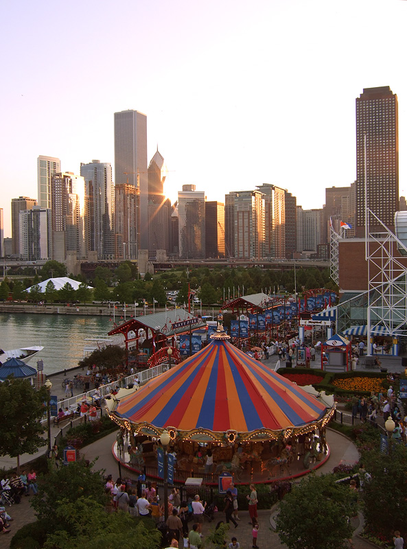 Sunset from Navy Pier
