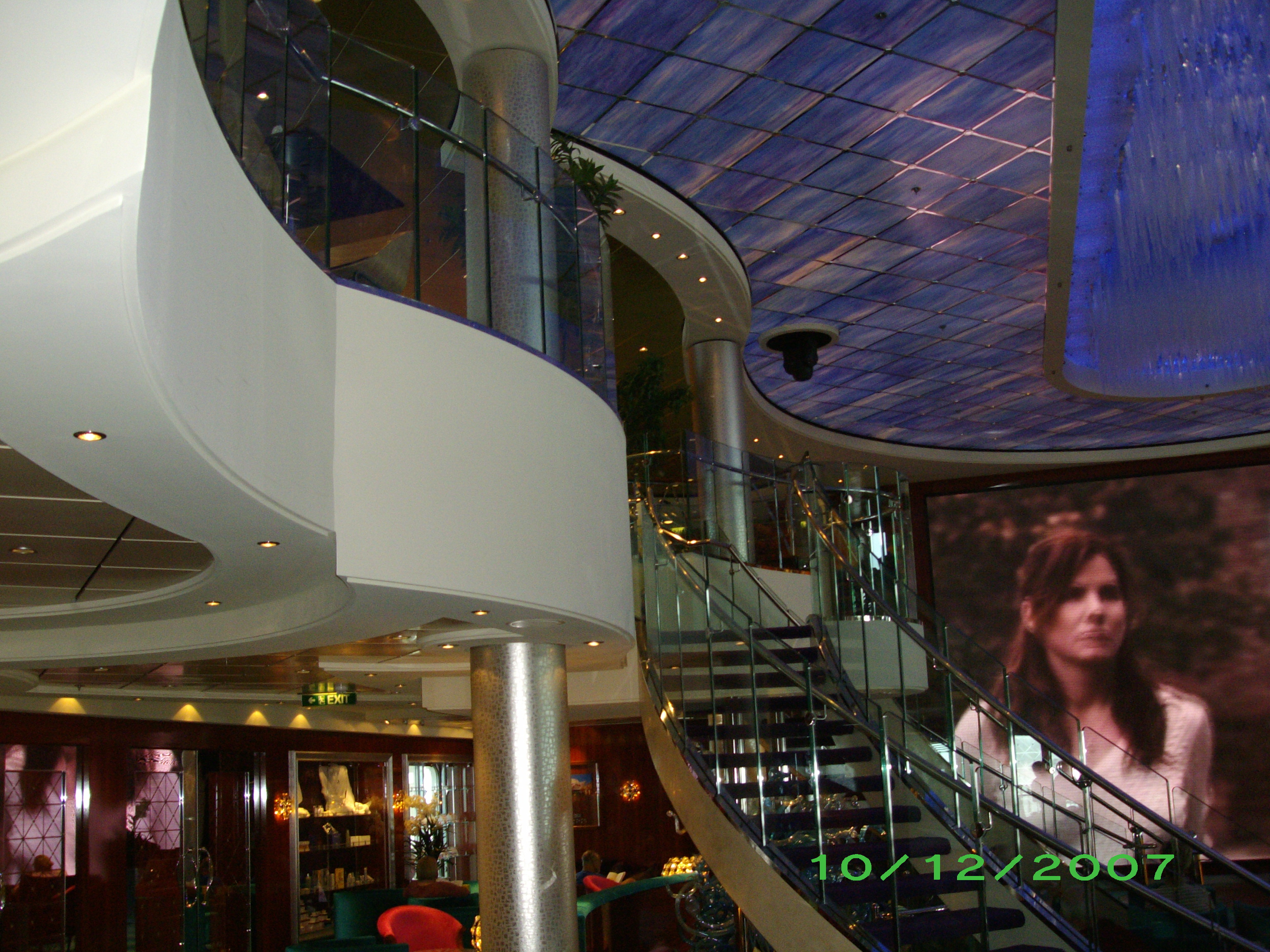 Ship Atrium on the 7th deck