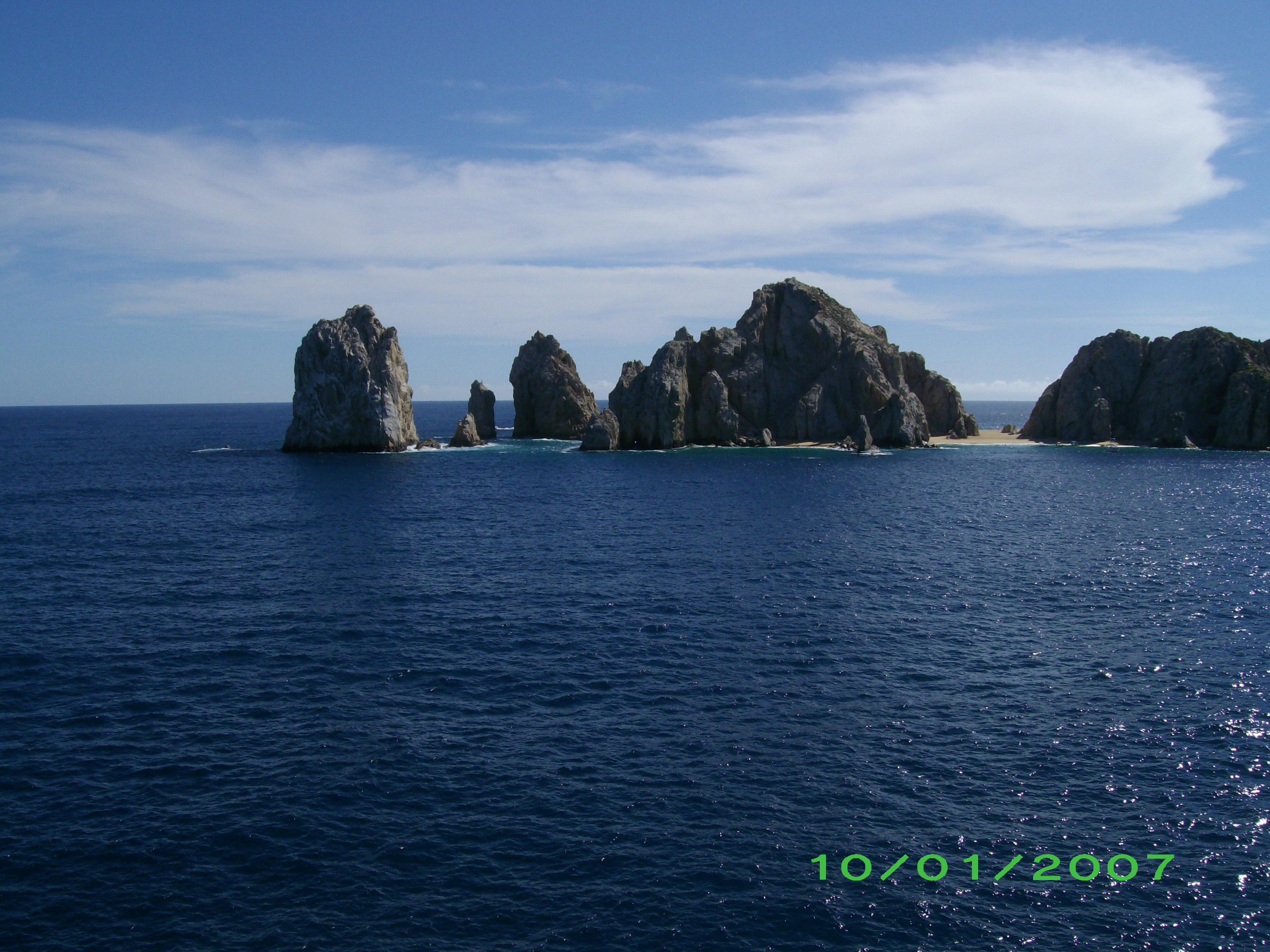 Lovers beach and rock formations
