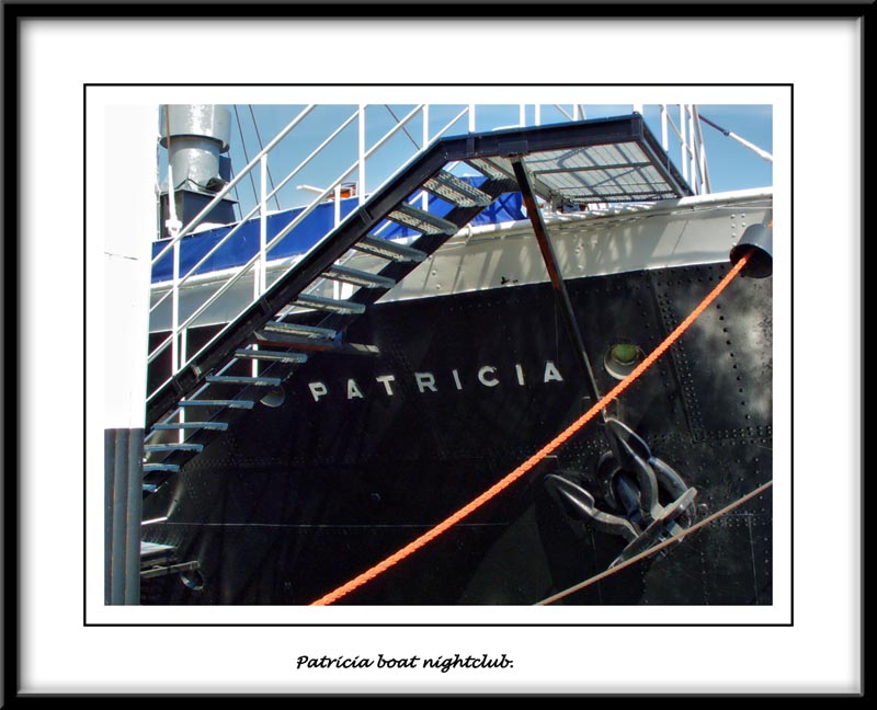 Close up of the Patricia night club boat.