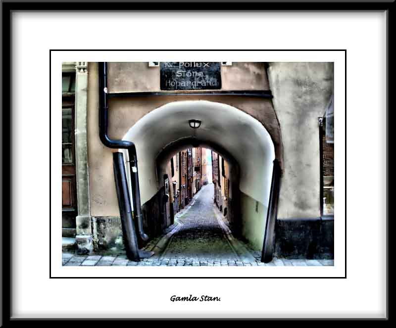 The archway....
