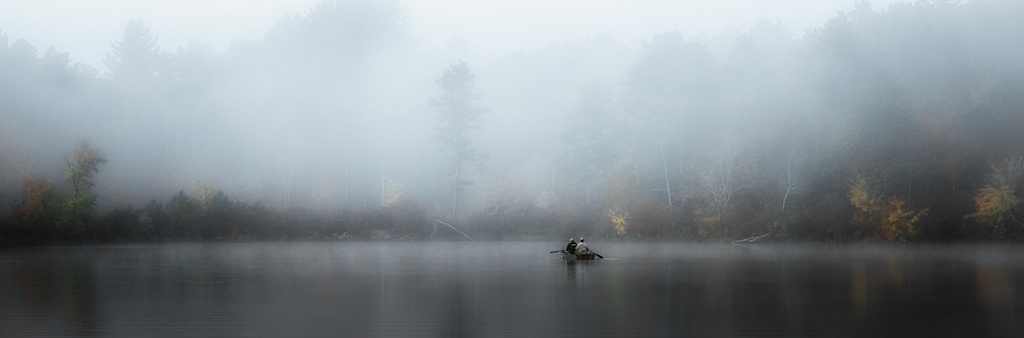 In the still of the autumn early mist