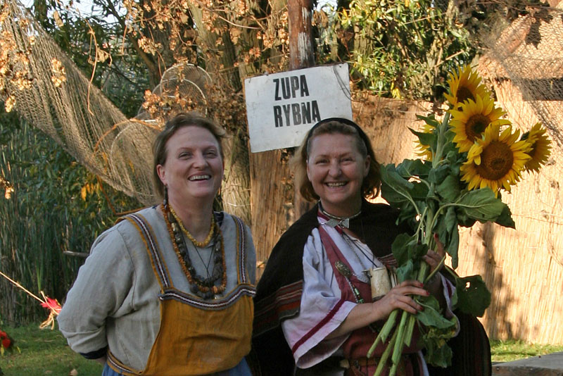 Portrait with sunflowers