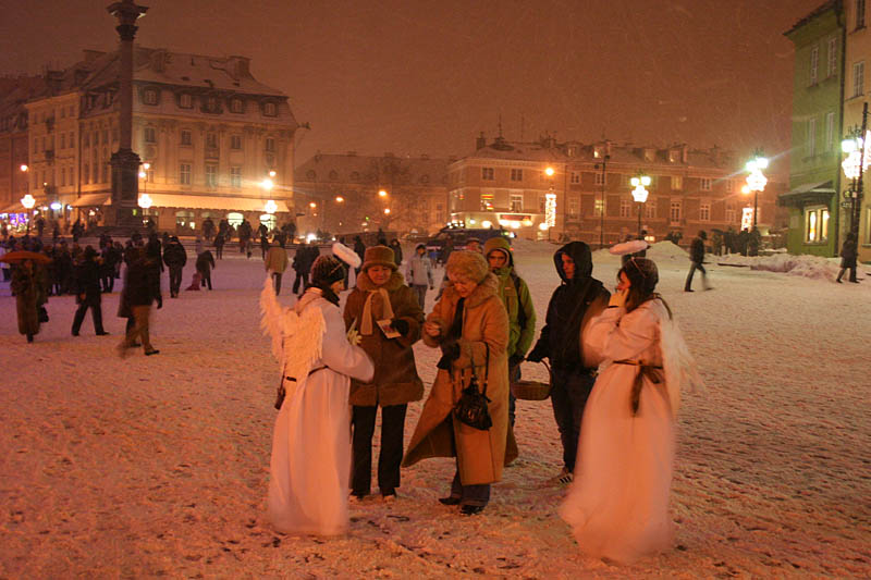 Castle Square in snowy scenery
