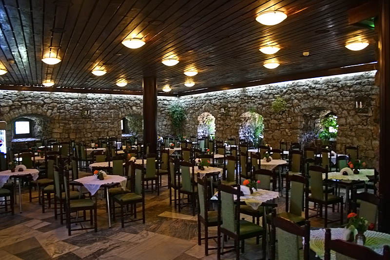 Interior of restaurant