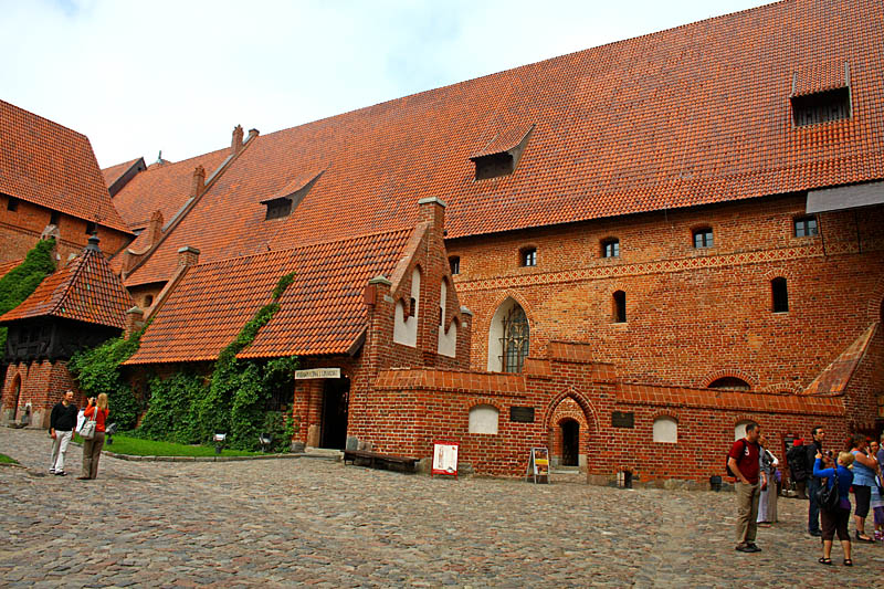 Courtyard of Malbork Castle