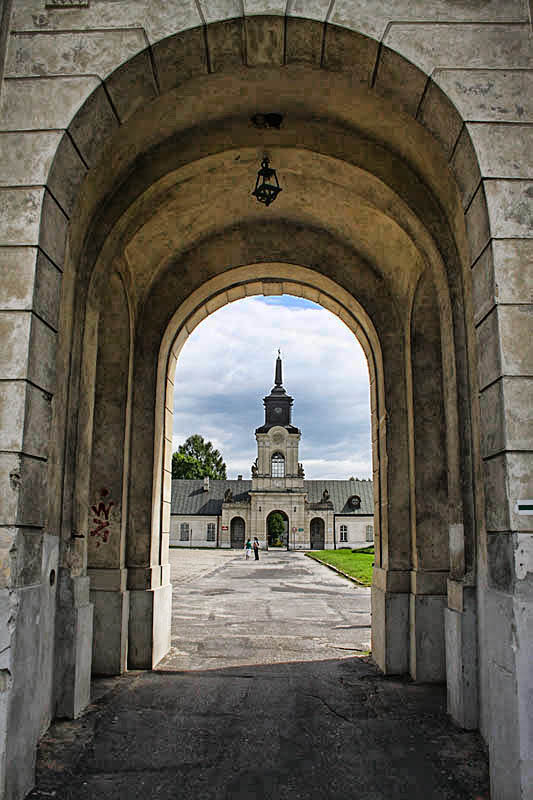 Entrance Gate in distance - view from the other gate