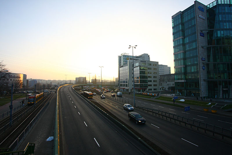 Warsaw on early morning