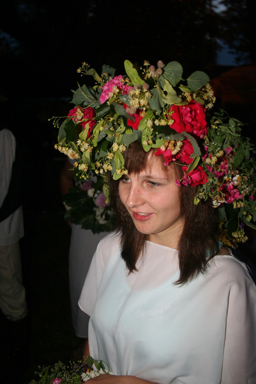 Girl with a wreath