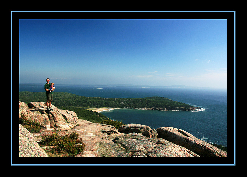 Steve and Norah on Gorham Mountain