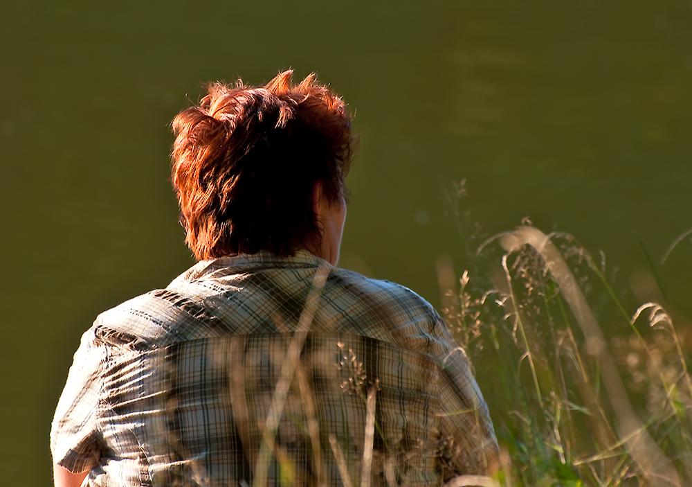 Meditating At The Pond