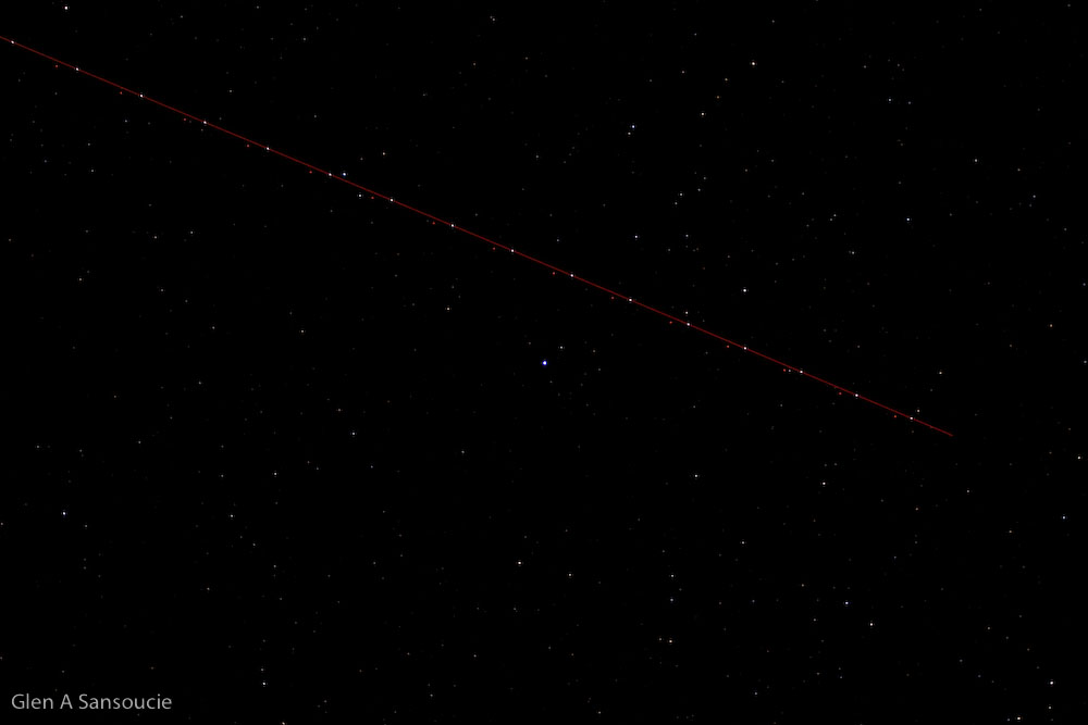 Polaris Centered with light trail