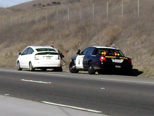 Irony of a speeding Prius