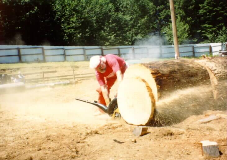 All done 33inch log cut in about 3 sec