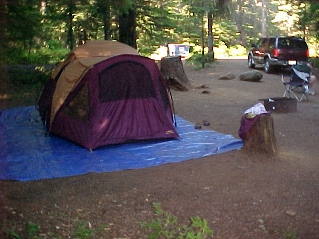 Ah yesss the tents up
