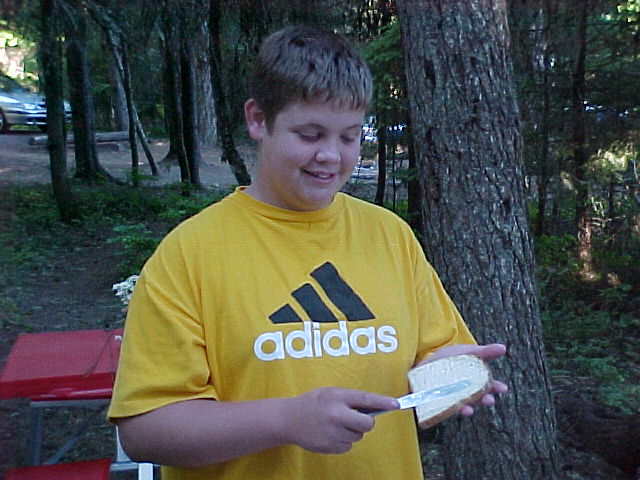 Again eating