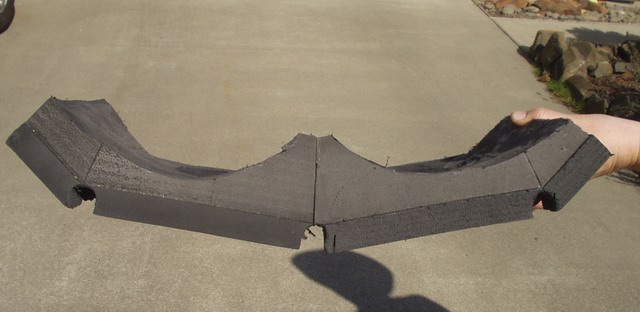 End view; not much foam left!