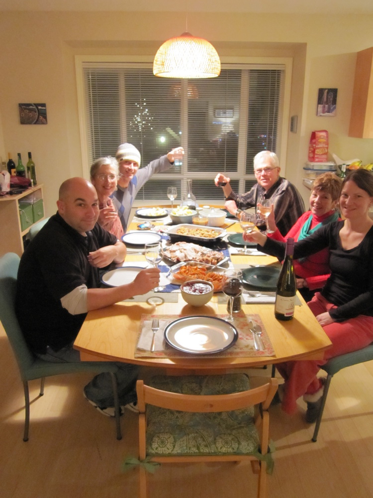 Xmas eve fondue seafood simmer.