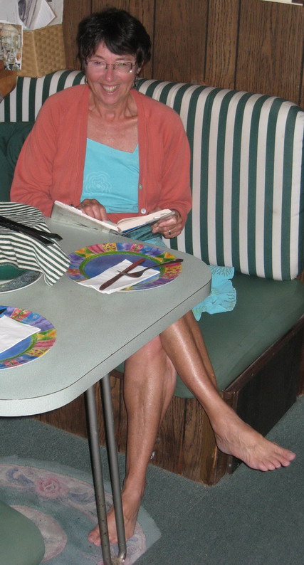 Host Vicki at rest; usually found cooking or snapping photos.