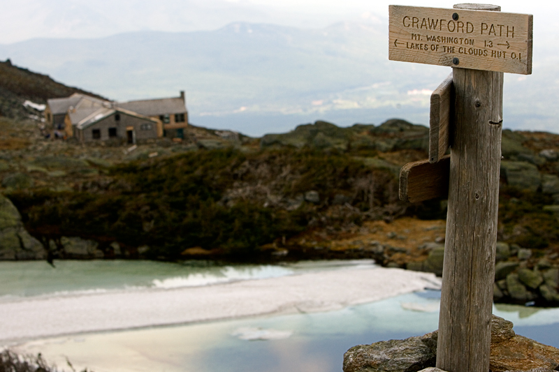 Lakes of The Clouds Hut, Crawford Path