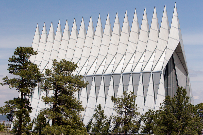 Air Force Academy Cadet Chapel Exterior 2