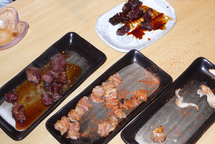 Hokkaido 北海道 - 阿寒湖 Akanko - Venison Innards 鹿內臟 and Chicken Skin/Cartilage
