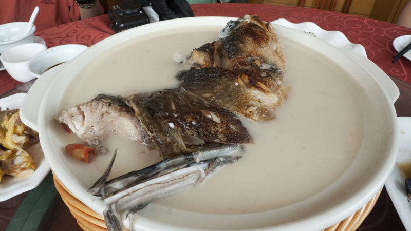 Hangzhou 杭州 - 蕭山 Xiaoshan district - 吳記 Wu Ji restaurant - 大魚頭鍋