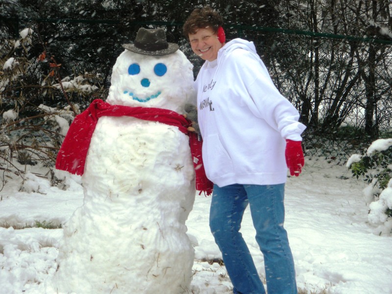 Glorias home made (snow) Man