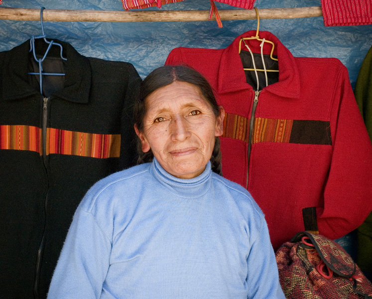 Pisac market.