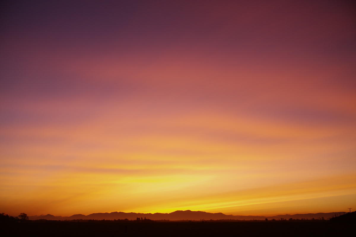 Chilean Volcanic Ash Sunset