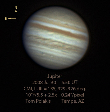 Jupiter: July 30, 2008