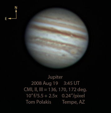 Jupiter: August 20, 2008