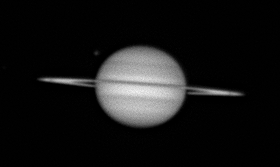 Saturn With Titan and Shadow Time-lapse: 2/24/09