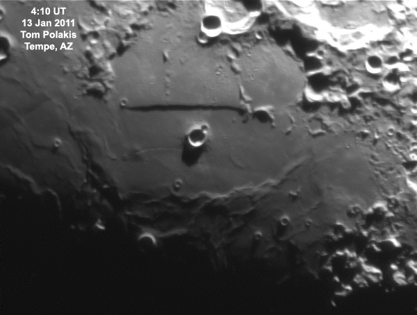 Sunrise On Rupes Recta: Four Frames