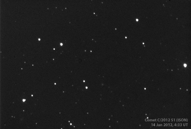 Comet C/2012 S1 ISON - 2 frames 25 minutes apart
