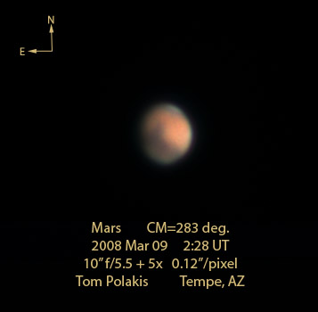 Mars: 3/10/08 (8.3 dia.)