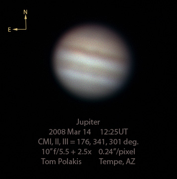Jupiter: March 14, 2008