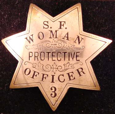 very rare women officer badge(Pat Olvey photo collection)