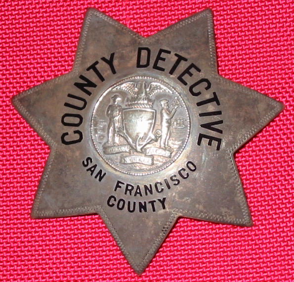 rare 20s or 30s SF County Dective used by the DA