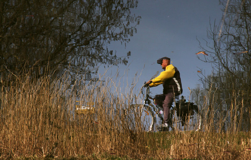 Cycliste aquatique