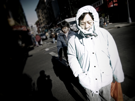 Woman In White, Canal St. #11099