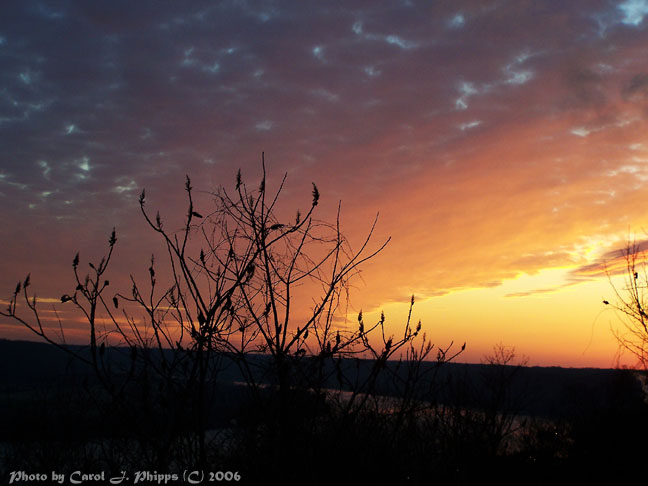 Sunset over the Ohio River.JPG