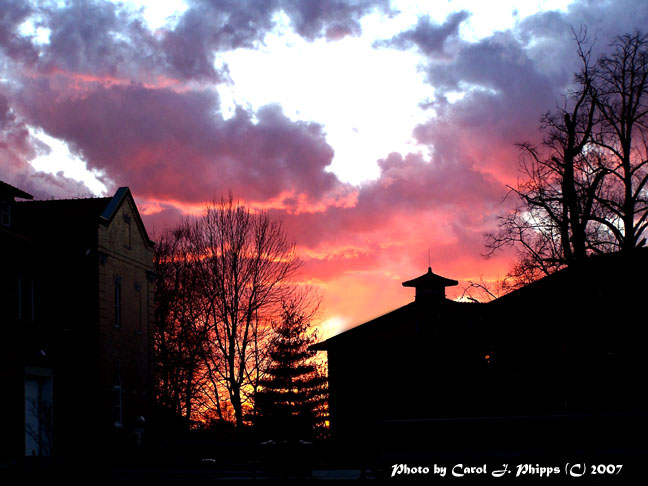 Madison State Hospital Sunset.