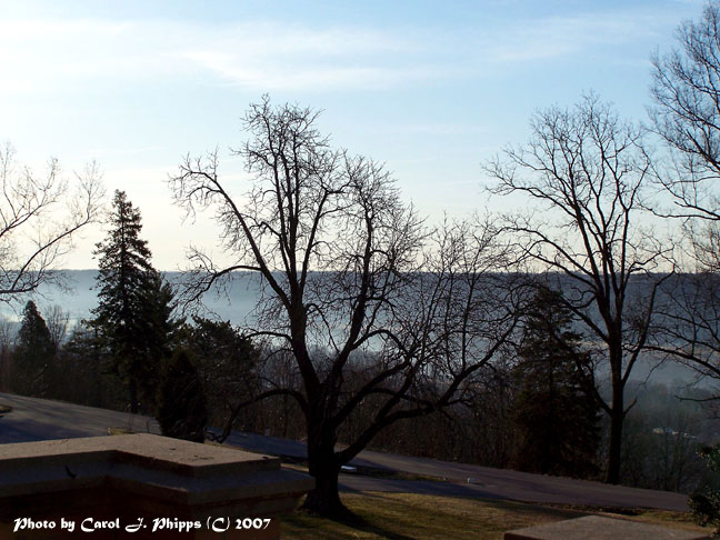 Morning Fog on the Ohio River.