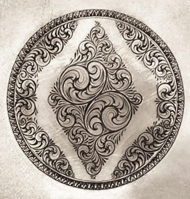 English Scroll Practice Plate