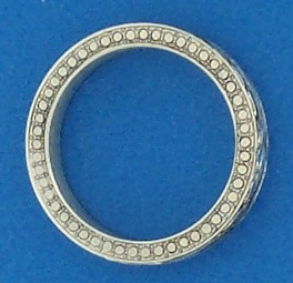 Sterling band with round border pattern
